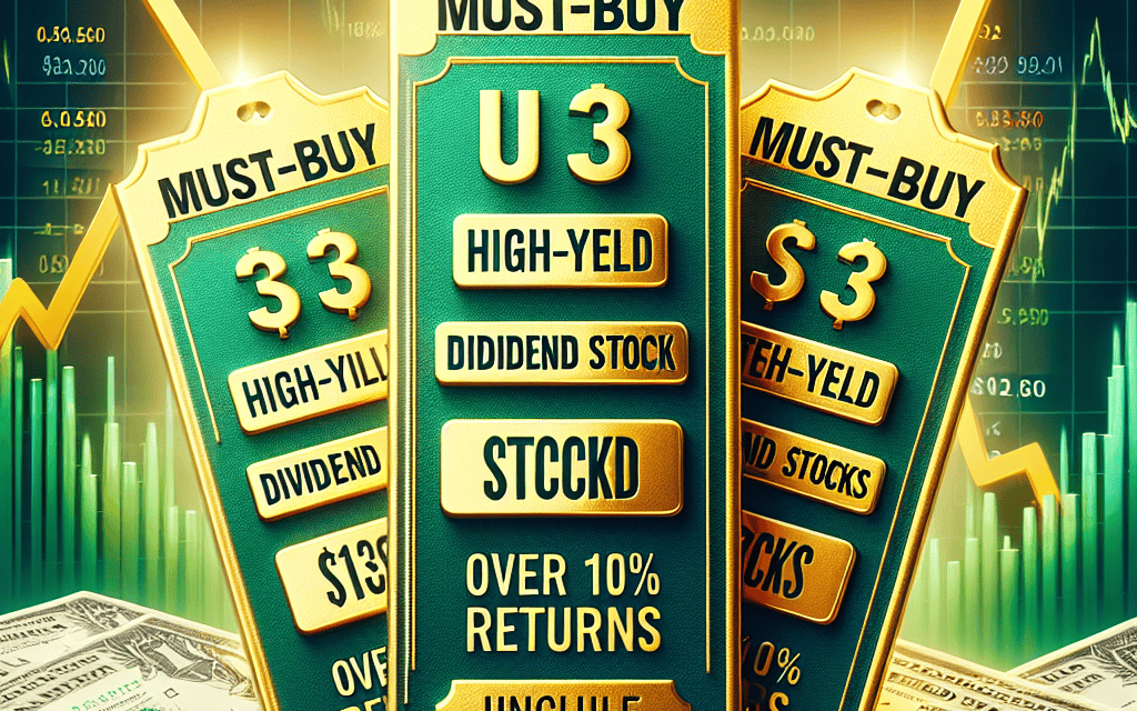 3 Must-Buy Ultra-High-Yield Dividend Stocks Offering Over 10% Returns