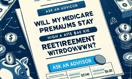 Ask an Advisor: Will My Medicare Premiums Stay High After a $60k Retirement Withdrawal?