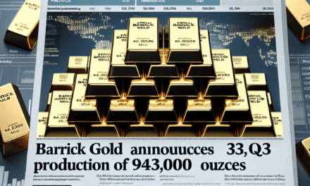 Barrick Gold Announces Preliminary Q3 Production of 943,000 Ounces