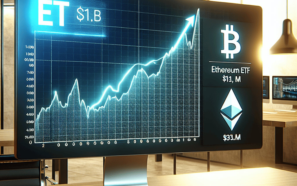 BlackRock’s Bitcoin ETF Surges by $1B, Fidelity Tops Ethereum ETFs with $31M