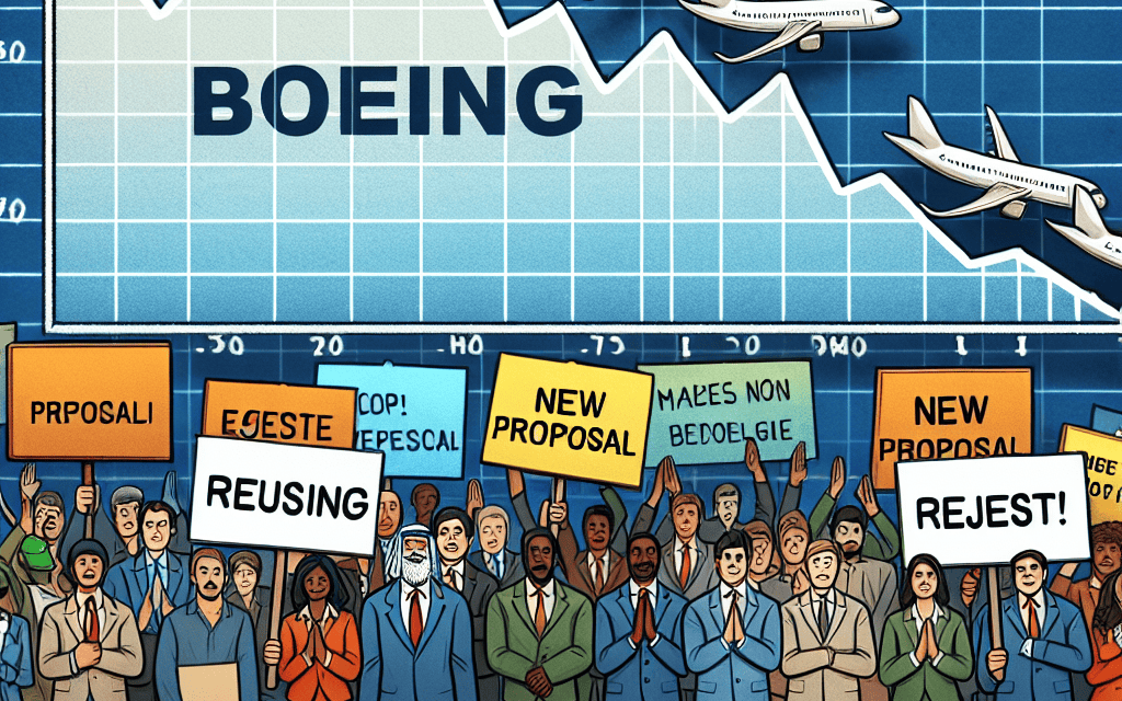 Boeing’s Stock Drops as Workers Turn Down New Proposal