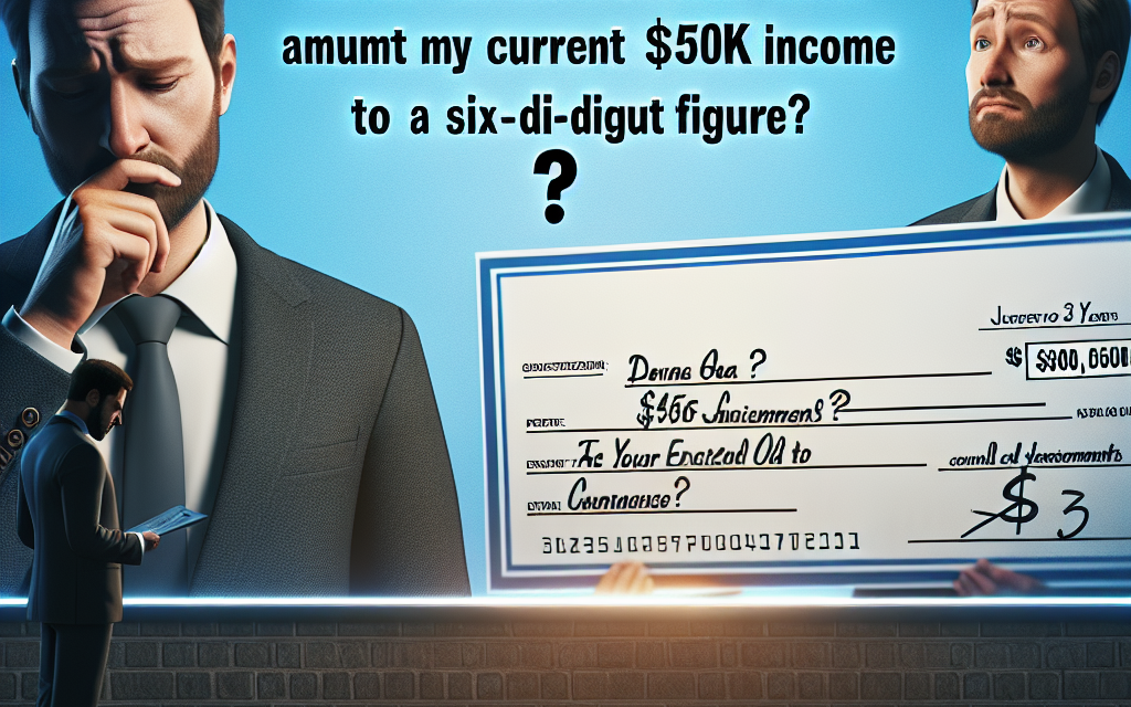 “Broke at 38: Which Degree Can Boost My $50K Salary to Six Figures?”