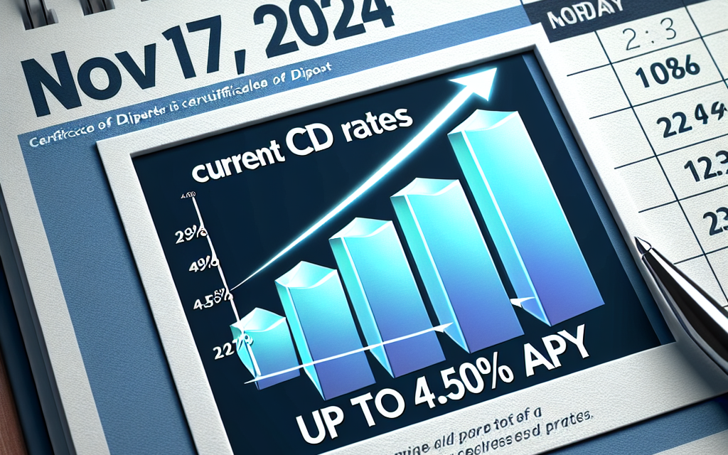 Current CD Rates for November 17, 2024: Up to 4.50% APY