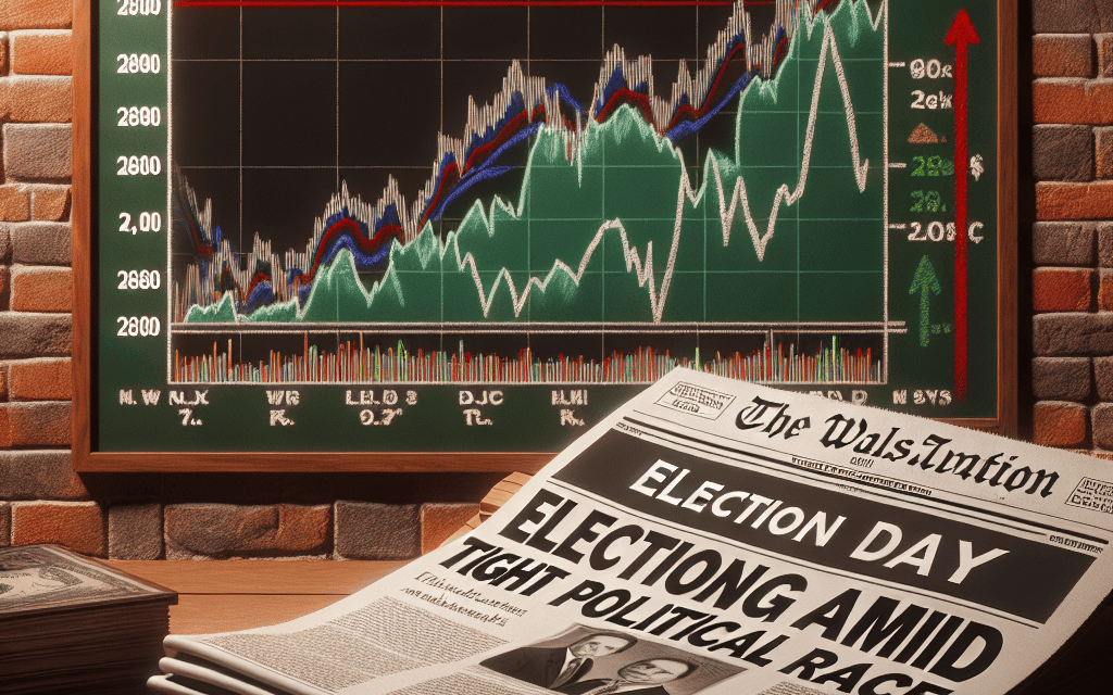 Dow Jumps 280 Points on Election Day Amid Tight Trump-Harris Race