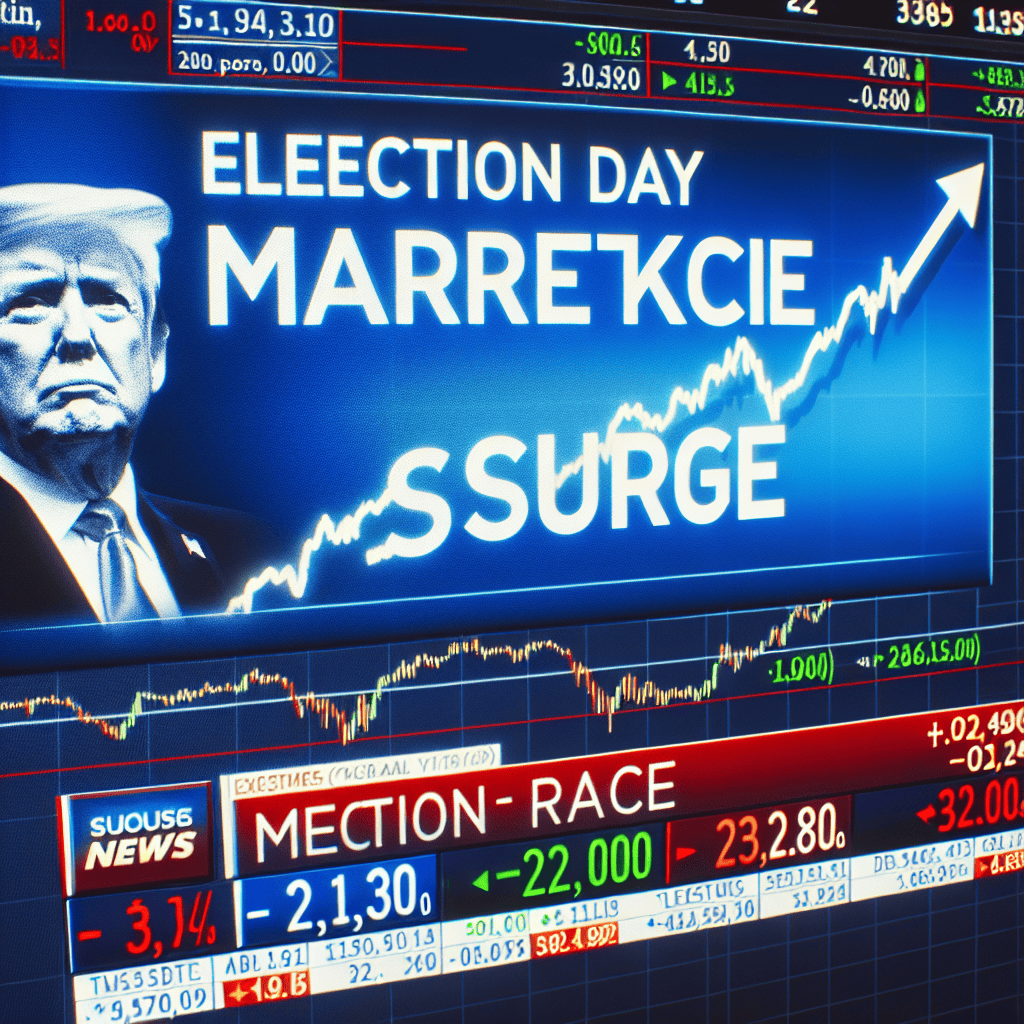 Dow Jumps 350 Points on Election Day Amid Tight Trump-Harris Race