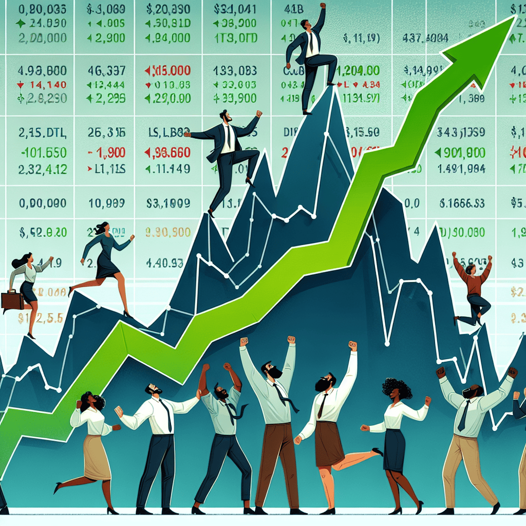 Dow Surges Over 300 Points, Sets New Record in Stock Market Rally