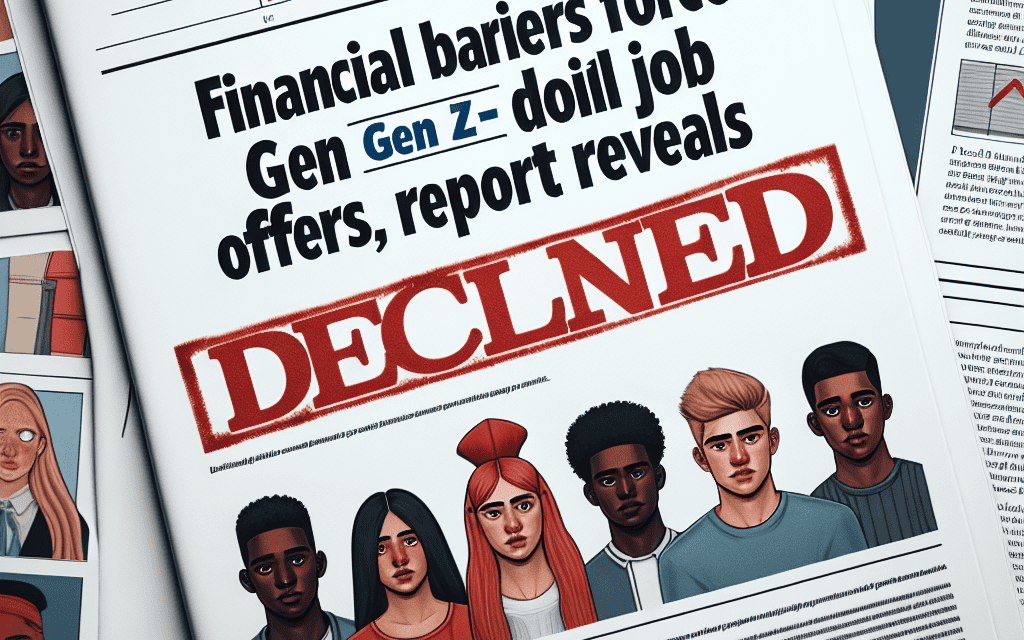 Financial Barriers Force Gen Z to Decline Job Offers, Report Reveals