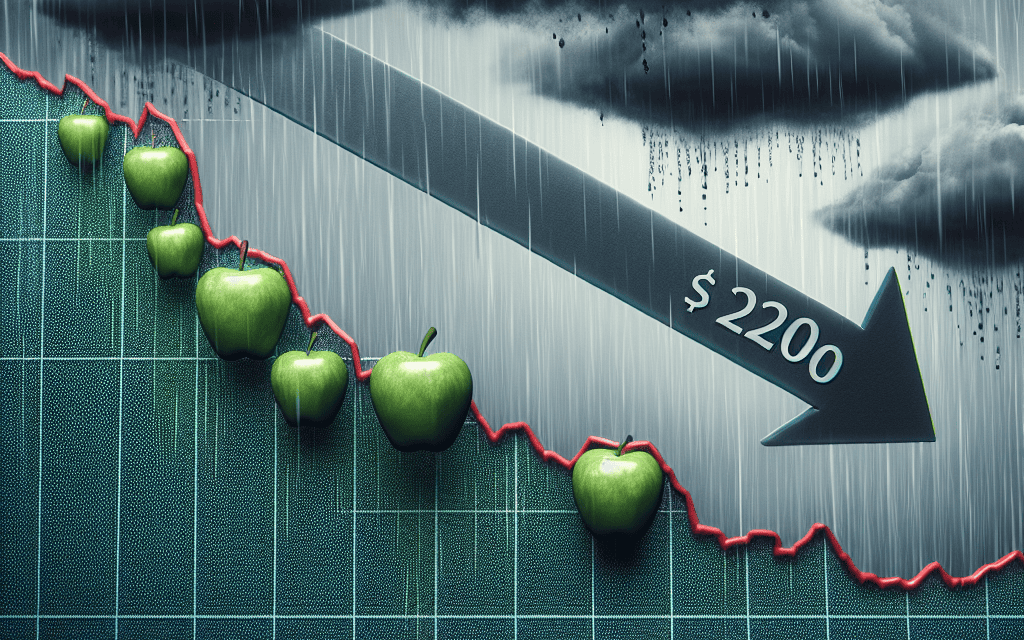 Forecast: Apple Shares to Dip Below $200 by Year-End