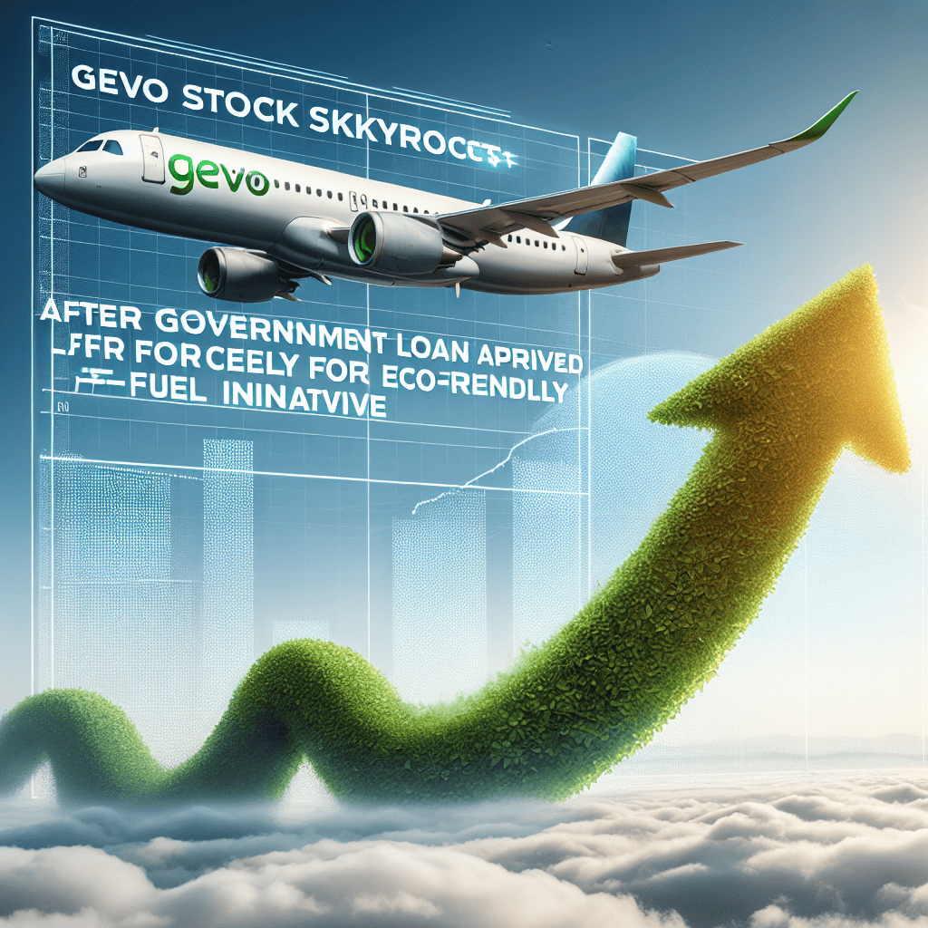 Gevo Stock Soars Following Government Loan Approval for Clean Jet-Fuel Initiative