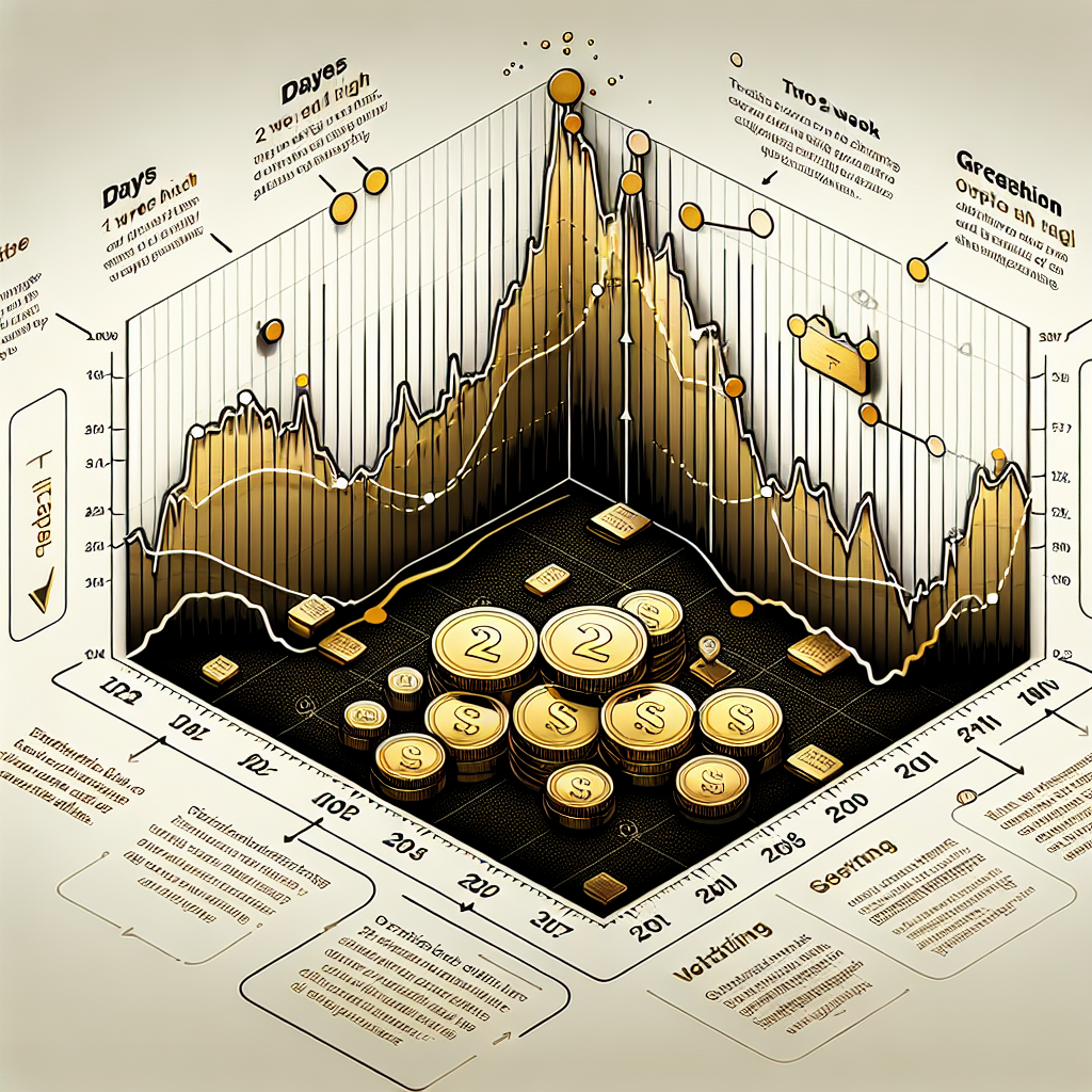 Gold Prices Plummet from Record Highs to a Two-Week Downturn