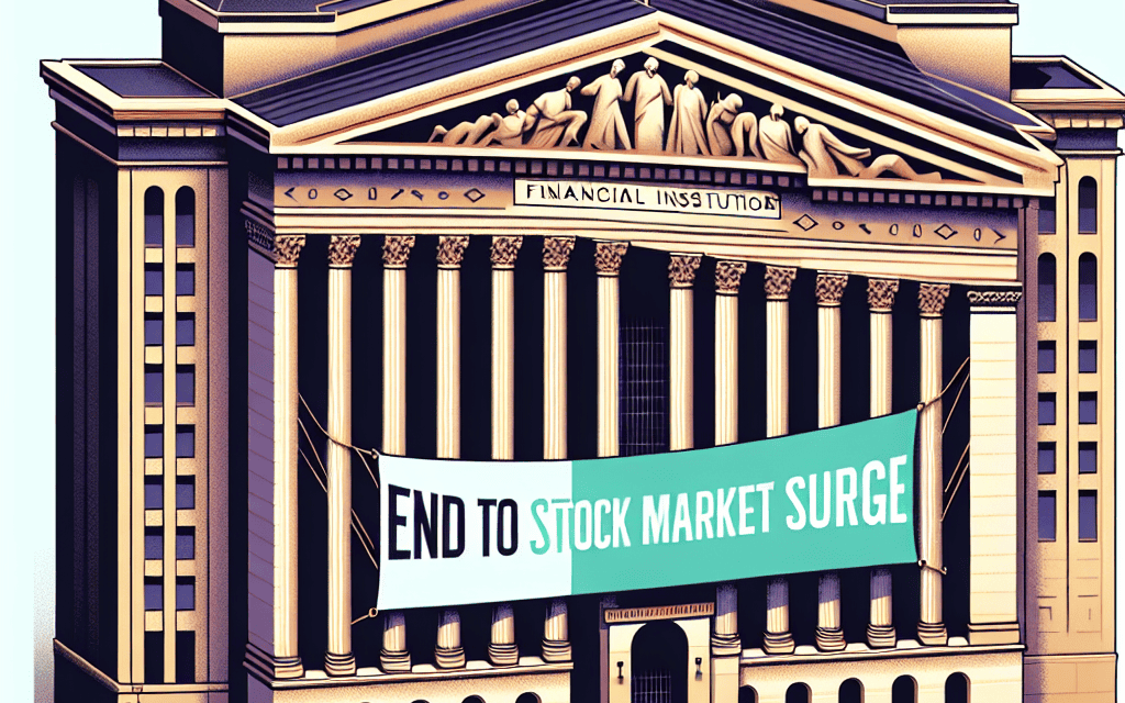 Goldman Sachs Declares End to Stock Market Surge