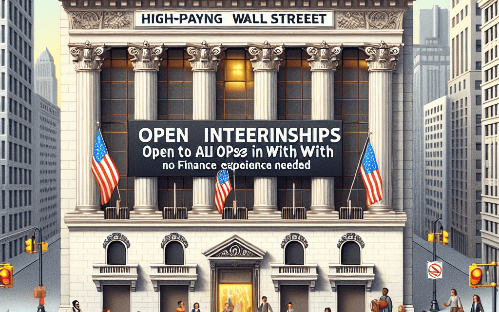 High-Paying Wall Street Internships Open to All, No Finance Experience Needed