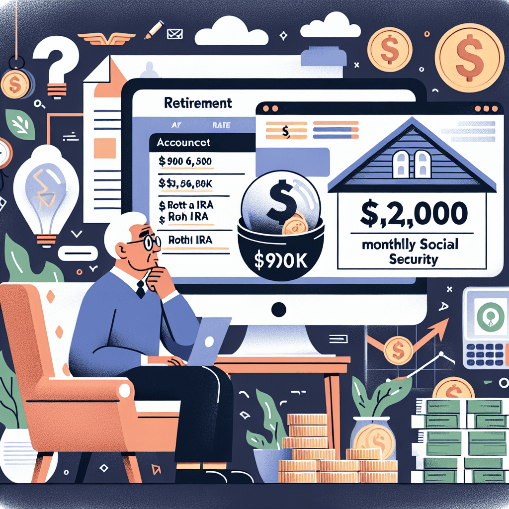 Is Retiring at 66 Possible with $900k in a Roth and $2,200 Monthly Social Security?