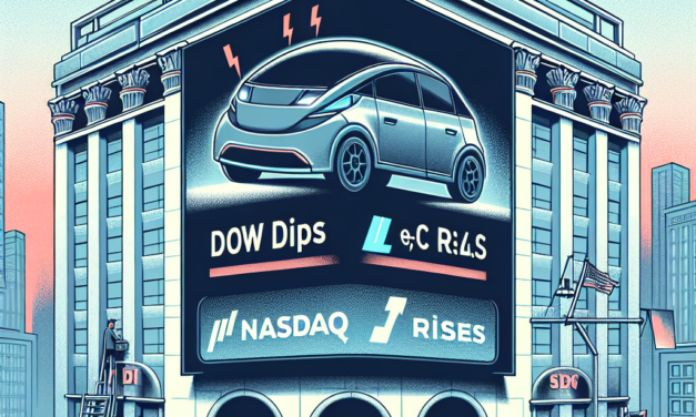 Market Update: Dow Dips, Nasdaq Rises with Tesla Leading Gains