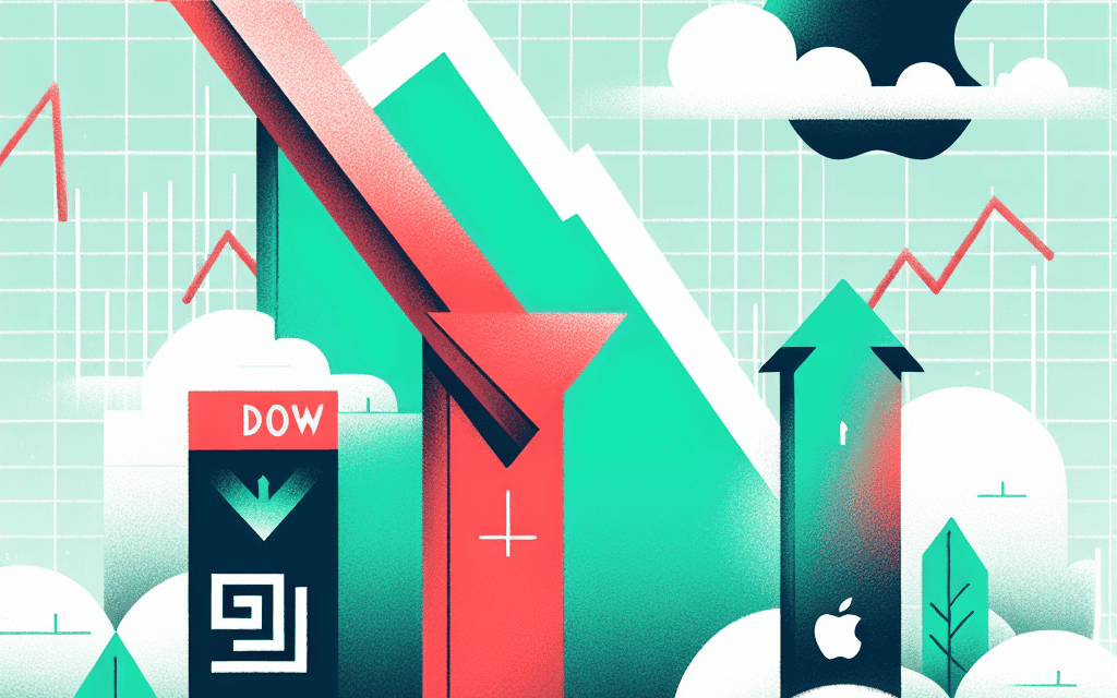 Market Update: Dow Falls 300 Points as Nvidia and Apple Hit New Highs