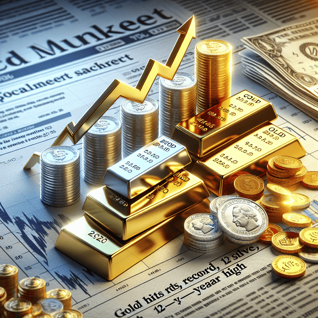 Precious Metals Surge: Gold Hits Record, Silver Reaches 12-Year High, Outshining Stocks