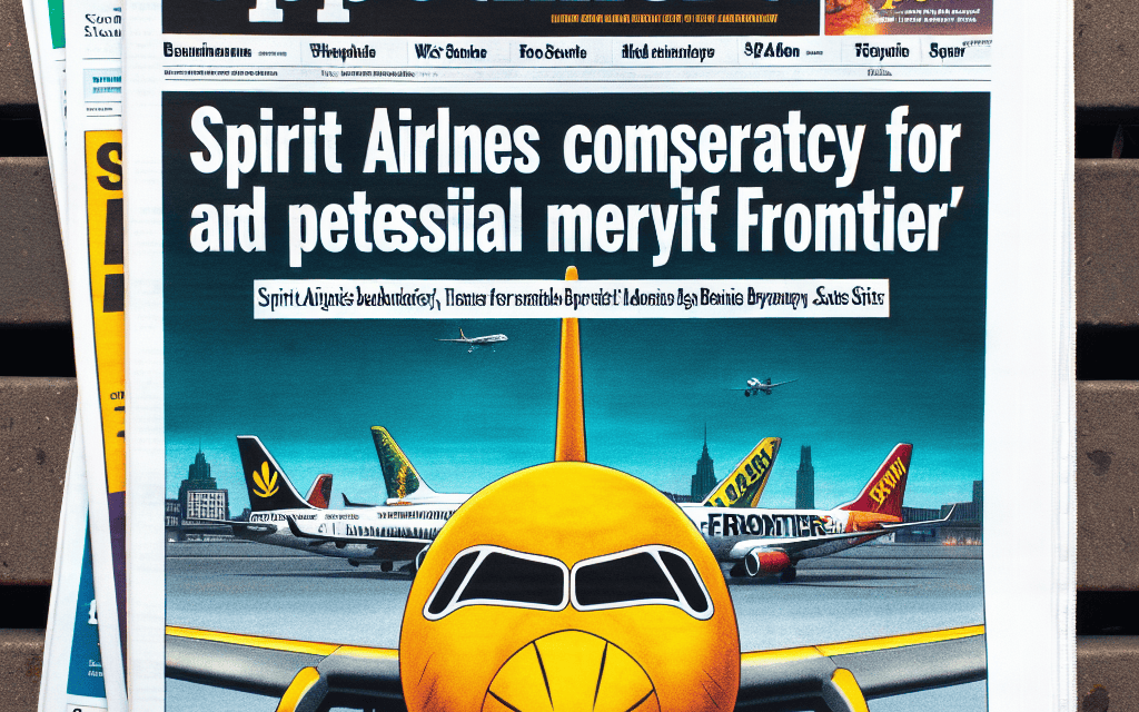 Spirit Airlines Considers Bankruptcy to Facilitate Merger with Frontier