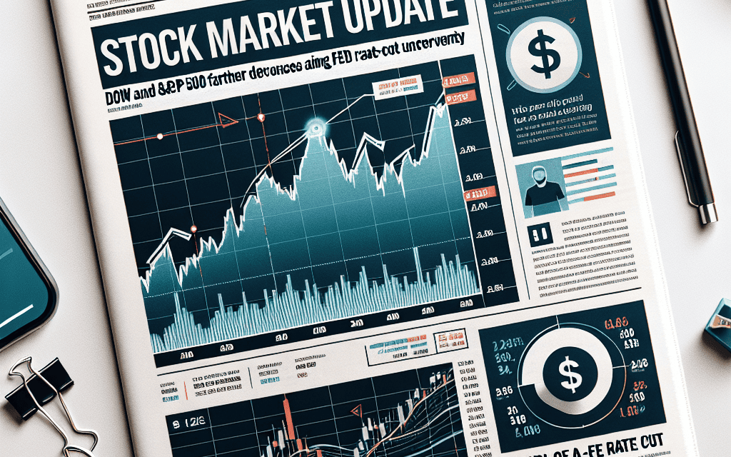 Stock Market Update: Dow and S&P 500 Face Further Declines Amid Fed Rate-Cut Uncertainty