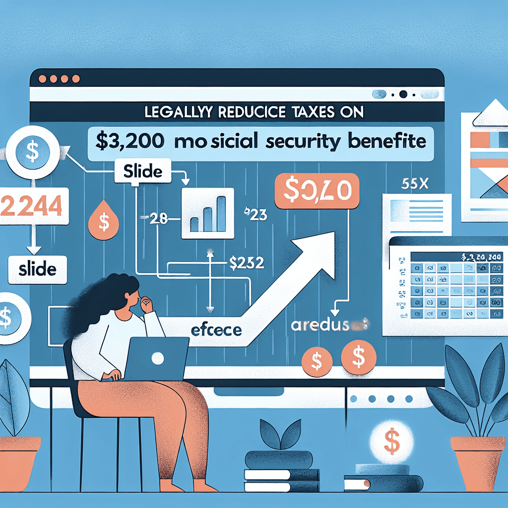 Strategies to Legally Minimize Taxes on a $3,200 Monthly Social Security Benefit