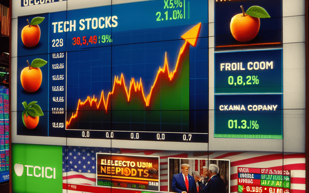 Tech Stocks Rise While Apple and Meta Trail Amid Election Outcomes