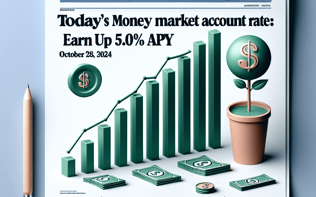 Today’s Money Market Account Rates: Earn Up to 5.05% APY (October 28, 2024)