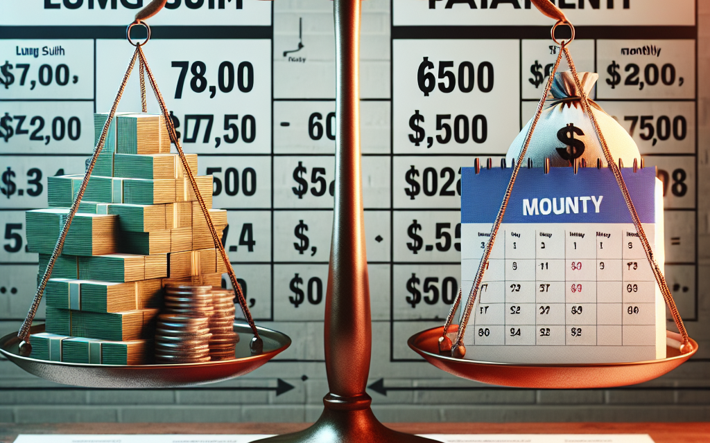 Choosing Between a $78,000 Lump Sum and $650 Monthly Annuity Payments: A Guide