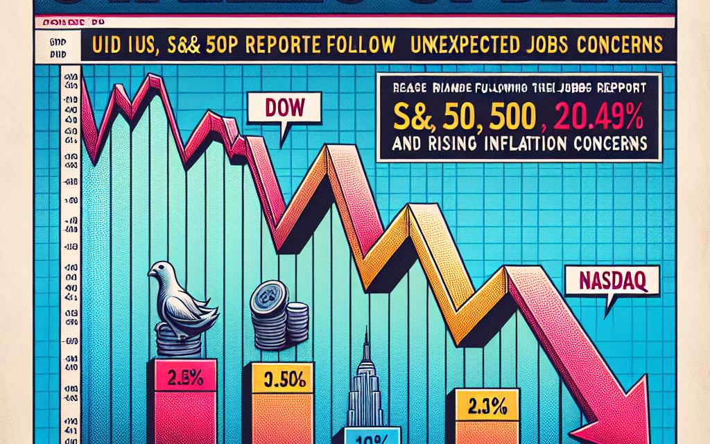 Stock Market Update: Dow, S&P 500, and Nasdaq Decline Following Unexpected Jobs Report and Rising Inflation Concerns