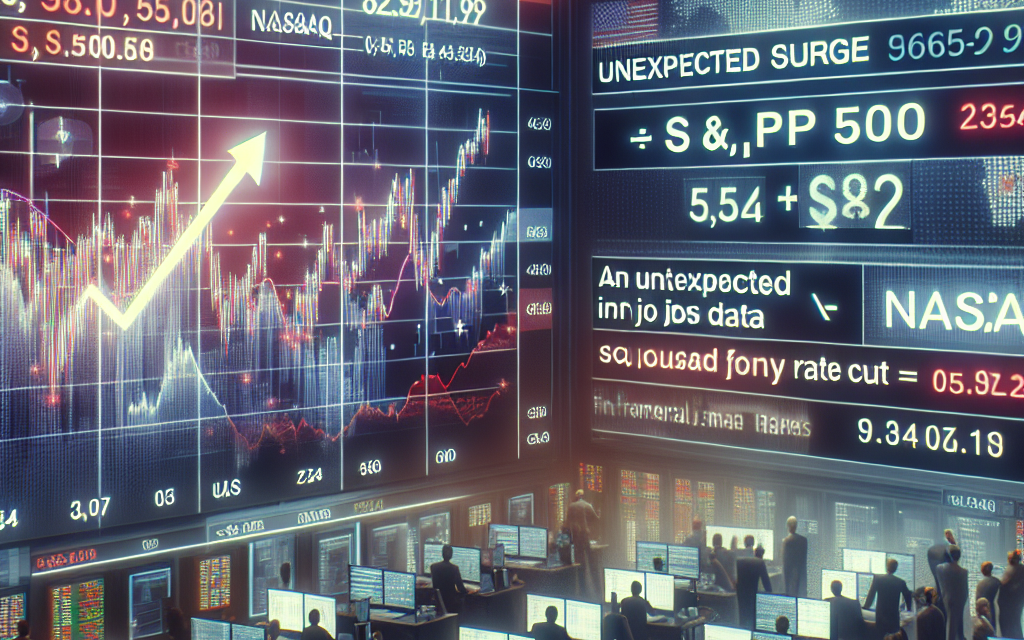 Stock Market Update: S&P 500 and Nasdaq Reach New Heights Following Unexpected Jobs Data and Fed Rate Cut Signals