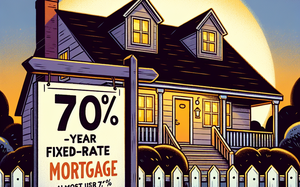 US 30-year fixed-rate mortgage rate hovers just under 7%