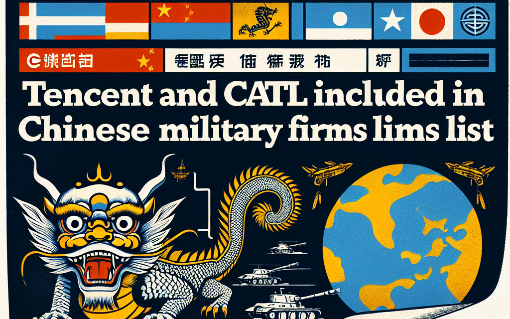 US Includes Tencent and CATL in Chinese Military Firms List