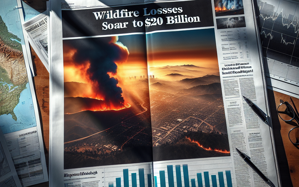 US Insurers Face Setback as Los Angeles Wildfire Losses Soar to $20 Billion