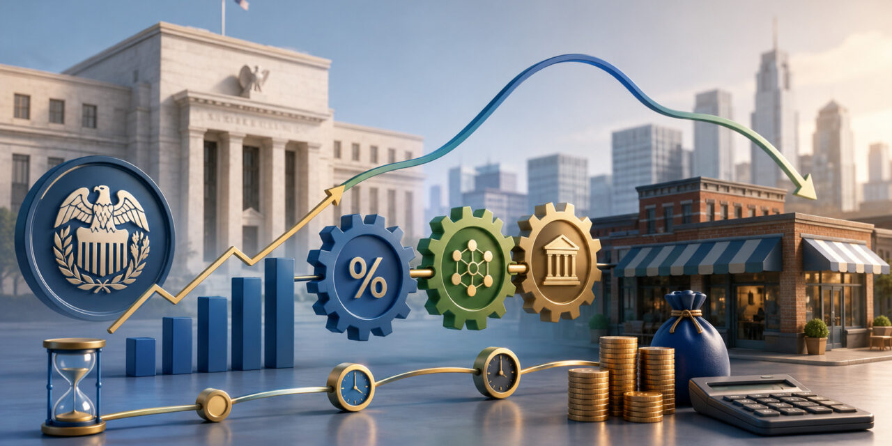 How the Fed’s Rate Path Reaches Small-Business Borrowing Costs: Prime, SOFR, and the Lag Between Cuts and Cheaper Credit