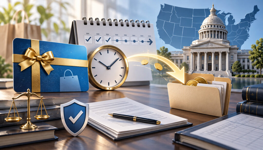 Gift card five-year rule and state escheatment compliance